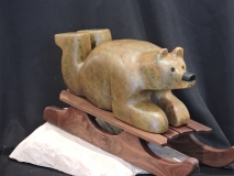 Teddy On His Sleddie